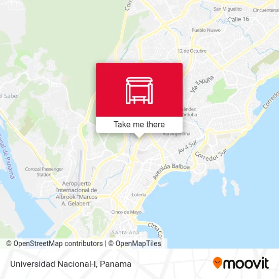 Universidad Nacional-I map