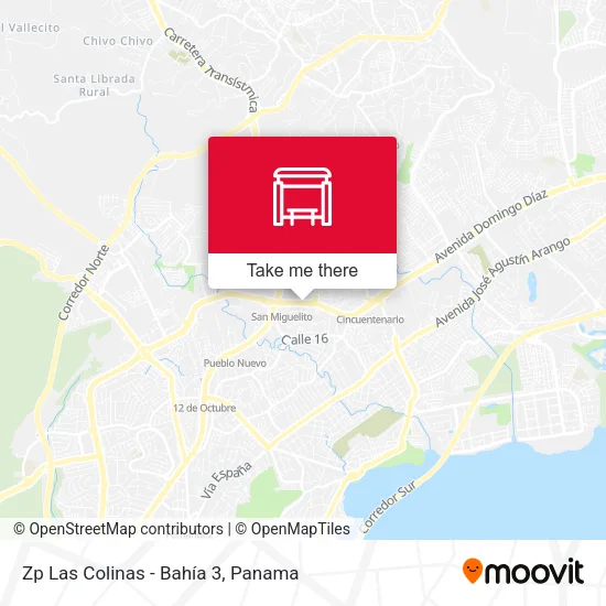 Mapa de Zp Las Colinas - Bahía 3