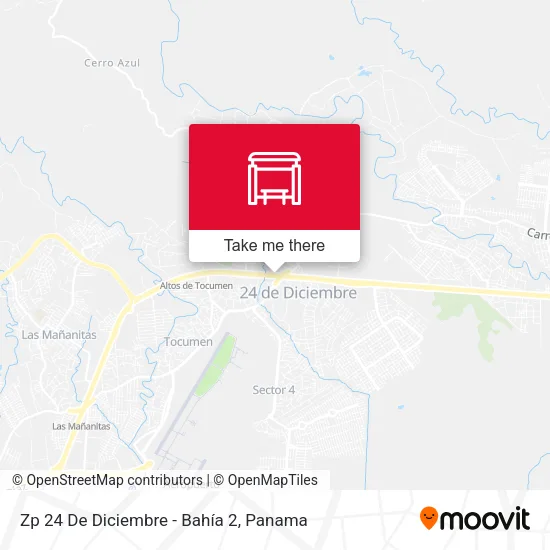 Mapa de Zp 24 De Diciembre - Bahía 2