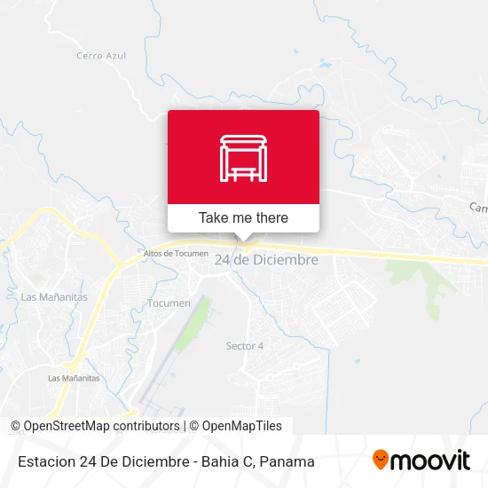Mapa de Estacion 24 De Diciembre - Bahia C