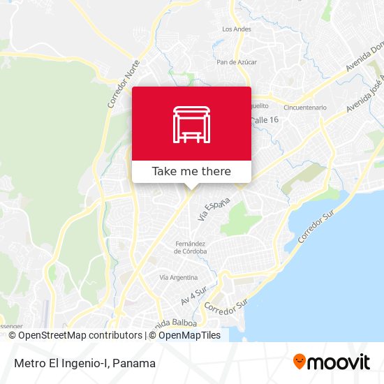 Metro El Ingenio-I map
