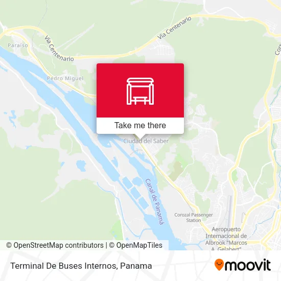 Mapa de Terminal De Buses Internos