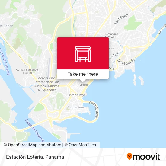 Mapa de Estación Lotería