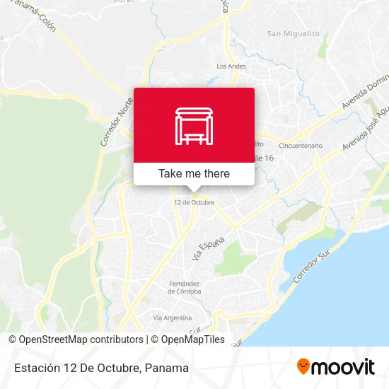 Mapa de Estación 12 De Octubre