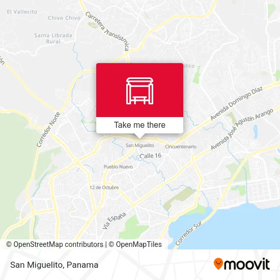 San Miguelito map