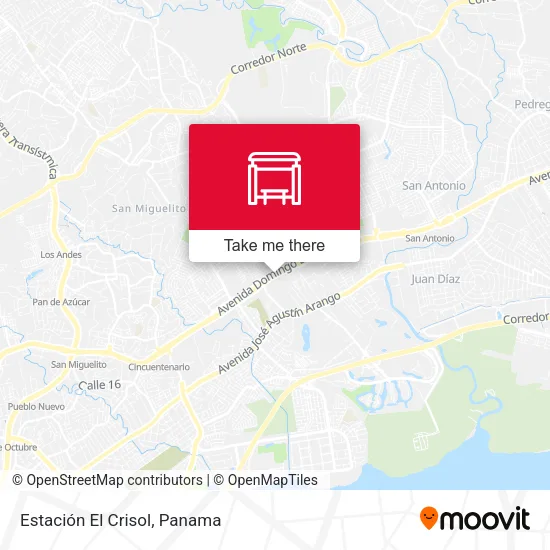 Mapa de Estación El Crisol