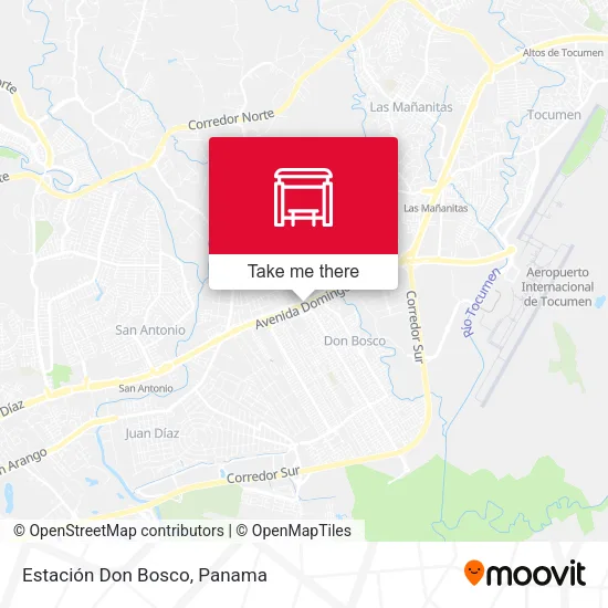 Mapa de Estación Don Bosco