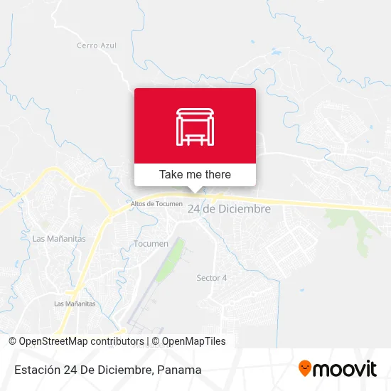 Mapa de Estación 24 De Diciembre