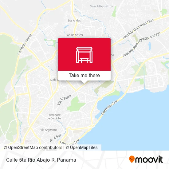 Calle 5ta Río Abajo-R map