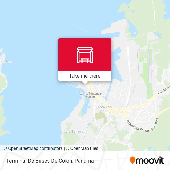 Mapa de Terminal De Buses De Colón