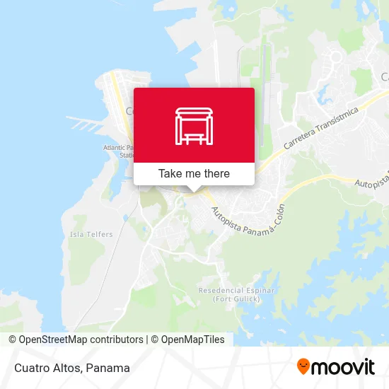 Mapa de Cuatro Altos