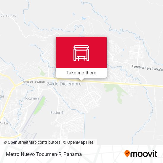 Metro Nuevo Tocumen-R map
