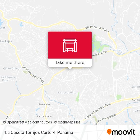 La Caseta Torrijos Carter-I map