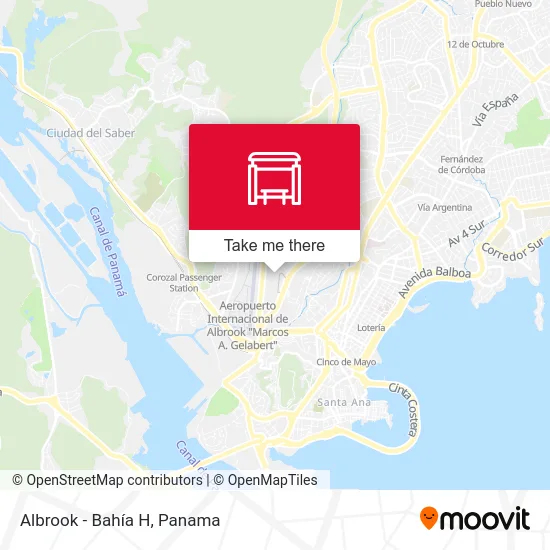 Albrook - Bahía H map