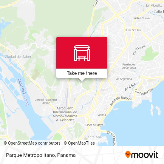Mapa de Parque Metropolitano