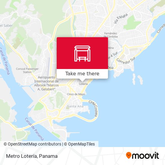 Metro Lotería map