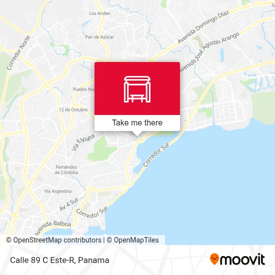 Mapa de Calle 89 C Este-R