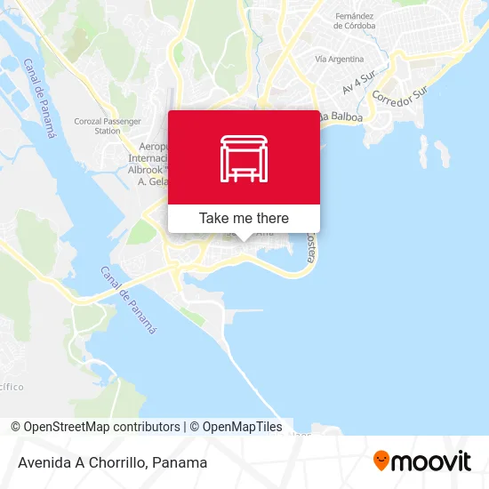 Avenida A Chorrillo map