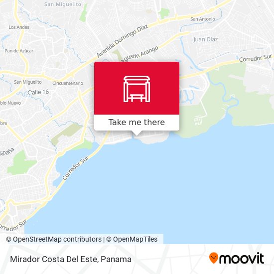 Mirador Costa Del Este map
