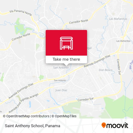 Saint Anthony School map