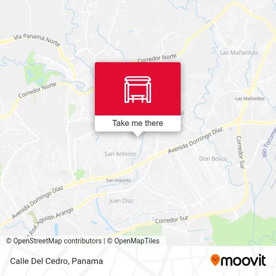 Mapa de Calle Del Cedro