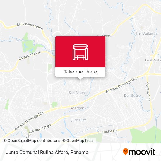 Junta Comunal Rufina Alfaro map