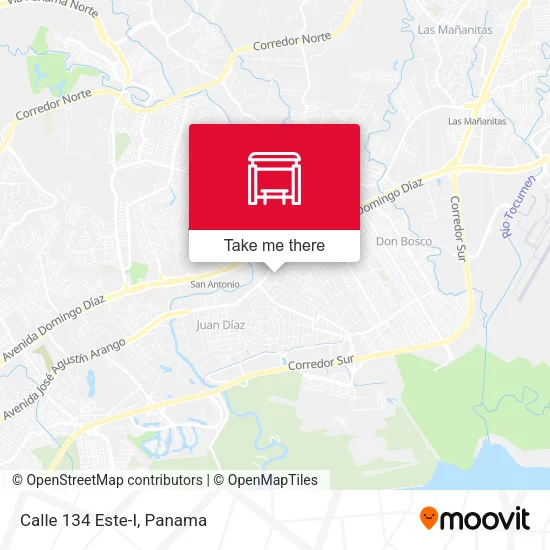 Calle 134 Este-I map