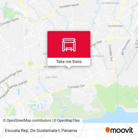 Mapa de Escuela Rep. De Guatemala-I