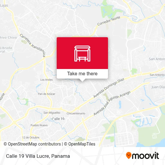 Mapa de Calle 19 Villa Lucre