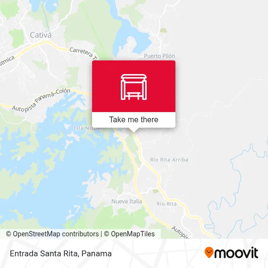 Entrada Santa Rita map