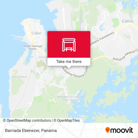 Barriada Ebenezer map