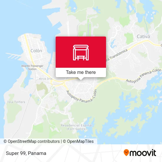 Mapa de Super 99