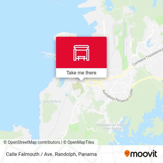 Mapa de Calle Falmouth / Ave. Randolph