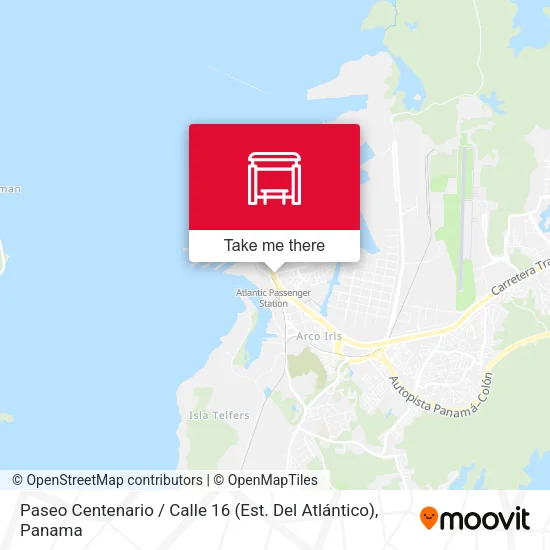 Mapa de Paseo Centenario / Calle 16 (Est. Del Atlántico)