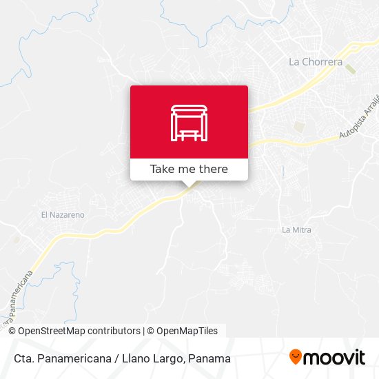 Cta. Panamericana / Llano Largo map