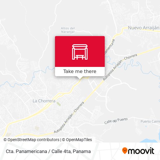 Mapa de Cta. Panamericana / Calle 4ta