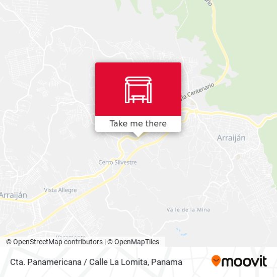 Mapa de Cta. Panamericana / Calle La Lomita