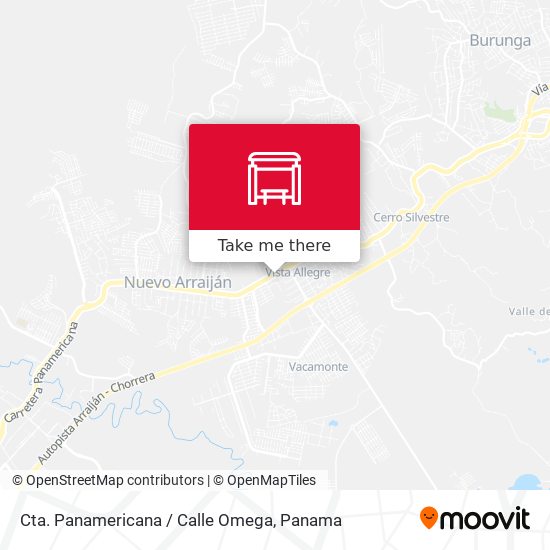 Mapa de Cta. Panamericana / Calle Omega