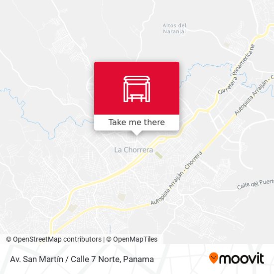 Av. San Martín / Calle 7 Norte map