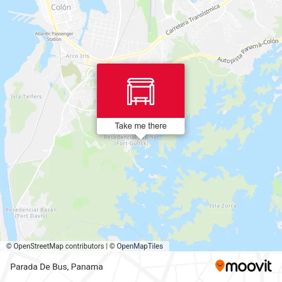 Mapa de Parada De Bus