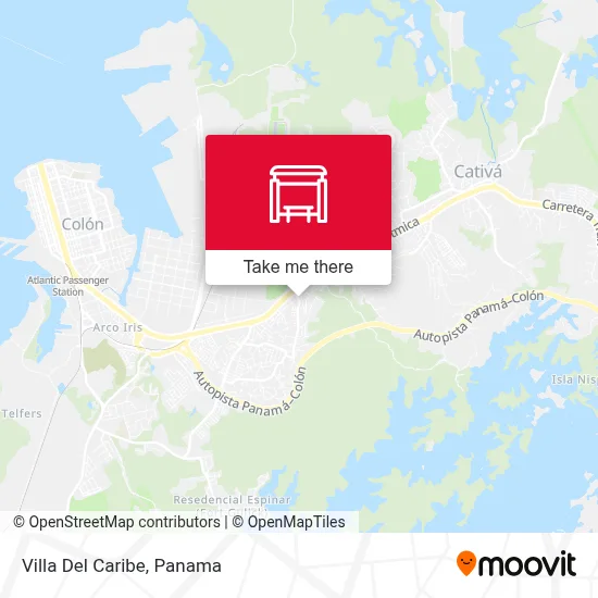 Villa Del Caribe map