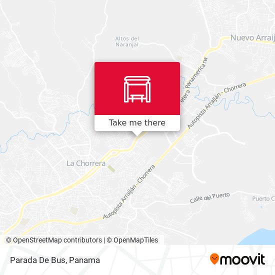 Mapa de Parada De Bus