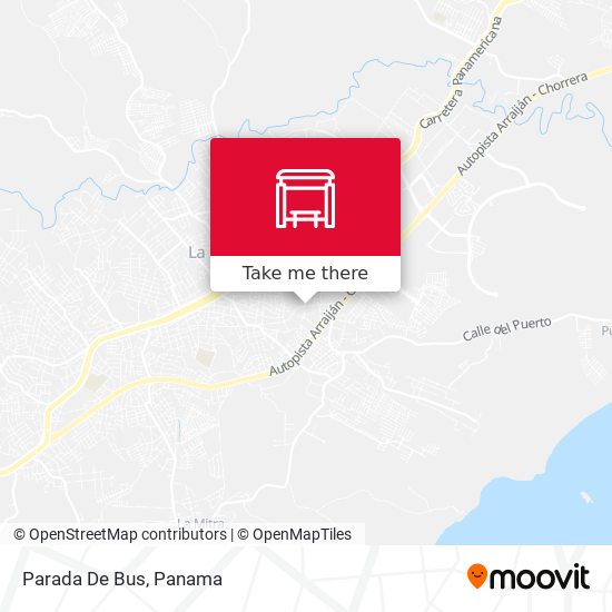 Mapa de Parada De Bus