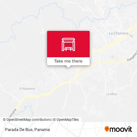 Mapa de Parada De Bus