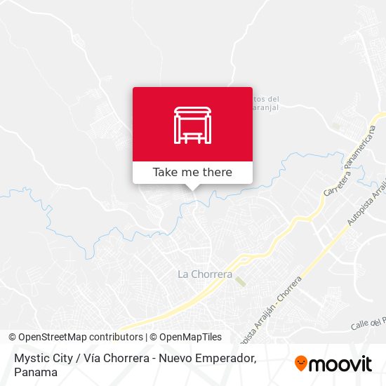 Mystic City / Vía Chorrera - Nuevo Emperador map