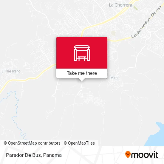 Parador De Bus map