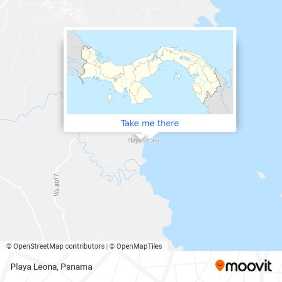 Mapa de Playa Leona