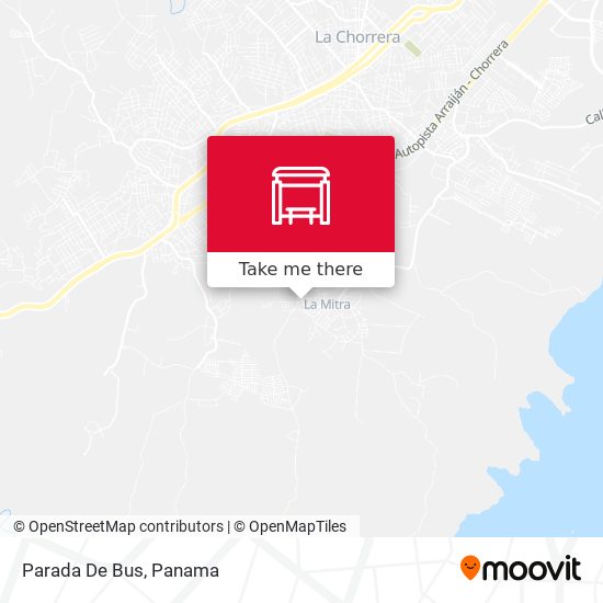 Mapa de Parada De Bus