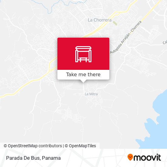 Mapa de Parada De Bus