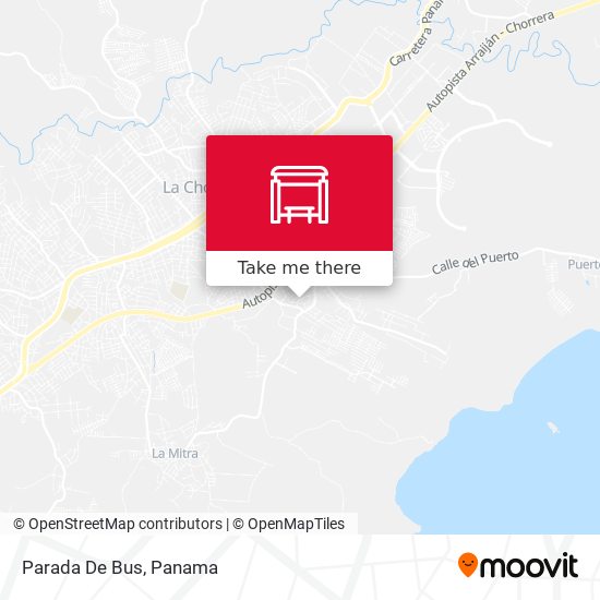 Mapa de Parada De Bus